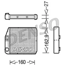Denso Hőcserélő, belső tér fűtés DRR09035 autóalkatrész