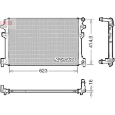 Denso hűtő, motorhűtés DRM02048 autóalkatrész