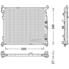 Denso hűtő, motorhűtés DRM17055 autóalkatrész