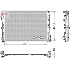 Denso hűtő, motorhűtés DRM17118 autóalkatrész