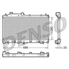Denso hűtő, motorhűtés DRM36005 autóalkatrész