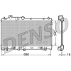 Denso hűtő, motorhűtés DRM36008
