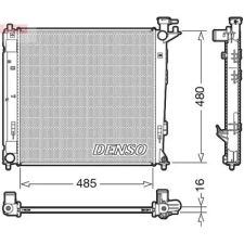 Denso hűtő, motorhűtés DRM41008 autóalkatrész