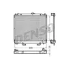 Denso hűtő, motorhűtés DRM45015