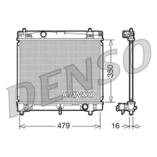 Denso hűtő, motorhűtés DRM50008 autóalkatrész