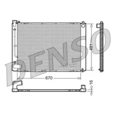 Denso hűtő, motorhűtés DRM50055 autóalkatrész