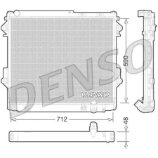 Denso hűtő, motorhűtés DRM50075 autóalkatrész