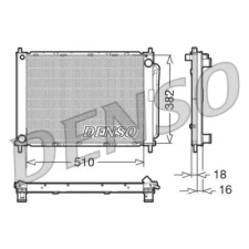 Denso Hűtőmodul DRM23100 autóalkatrész