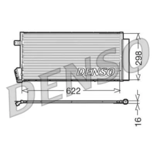 Denso kondenzátor, klíma DCN09018 autóalkatrész
