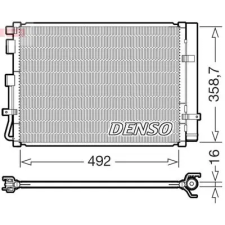 Denso kondenzátor, klíma DCN41035 autóalkatrész