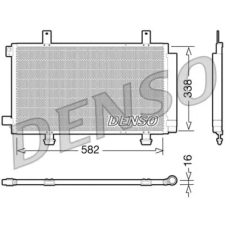 Denso kondenzátor, klíma DCN47002 autóalkatrész
