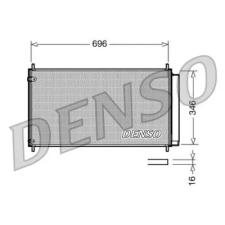 Denso kondenzátor, klíma DCN50022 autóalkatrész