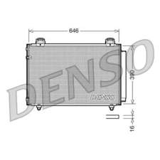 Denso kondenzátor, klíma DCN50024 autóalkatrész