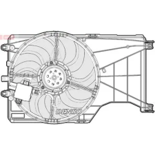 Denso ventilátor, motorhűtés DER20001 autóalkatrész
