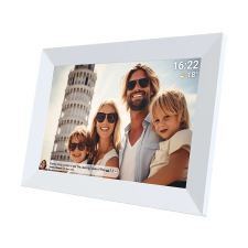 Denver PFF-1064W WHITE Érintőképernyős Okos képkeret 10,1", FullHD, Wifi, mobilapp, fehér digitális képkeret