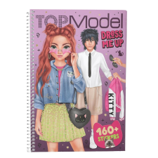 Depesche TOPMode Dress Me Up Big Rebel Kitty matricás könyv kreatív és készségfejlesztő