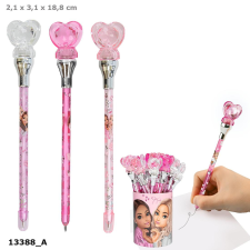 Depesche TOPModel Golyóstoll Leddel, Világosrózsaszín Szívvel MY BFF toll