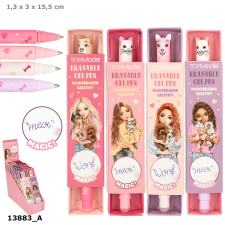 Depesche TOPModel Radírozható Zselés Toll, Lila Dobozos, Sötétbarna Hajú Lánnyal Cicákkal toll