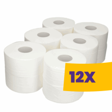Depo Közületi Jumbo 19 toalettpapír 19cm átm - fehér, 2 rétegű (Karton - 12 tek) higiéniai papíráru