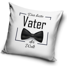  Der beste Vater Bow Tie párnahuzat 40x40 cm lakástextília