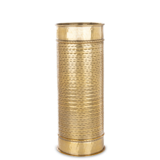  Derby design keleties áttört fém aranysárga esernyőtartó fém állvány 55x20x20cm bútor