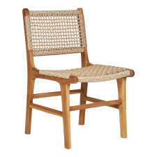  Derby étkezőszék, teakfa/polyrattan, natúr bútor