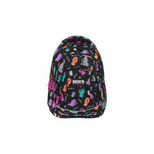 DERFORM BackUp Capibarás hátizsák - 3 rekeszes - Színes capibarák (PLB6A06) iskolatáska