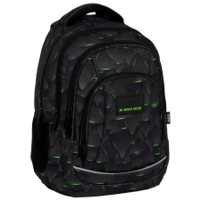 DERFORM BackUp ergonomikus iskolatáska, hátizsák - Cyber Triangles iskolatáska