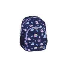 DERFORM BackUp iskolatáska, hátizsák mellpánttal - 1 rekeszes - Blue cat (PLB7T25) iskolatáska