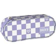 DERFORM BackUp ovális tolltartó - Purple Checked tolltartó
