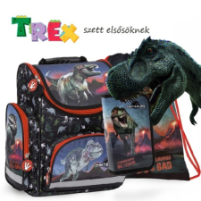 DERFORM Dinoszauruszos iskolatáska SZETT- Big T-Rex iskolatáska