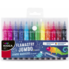 DERFORM Filctoll készlet, 12 db-os, jumbo, Kidea filctoll, marker