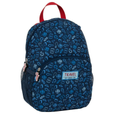 DERFORM Hátizsák, futball modell, sötétkék, 30x24x13cm, 2 rekesz, PLW12PI19 iskolatáska