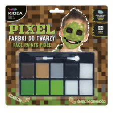 DERFORM Kidea 10 színű arcfesték készlet - Pixel arcfesték