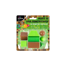 DERFORM Kidea Geometriai alakzatok 3D 8 db-os készlet - pixel game (M3DFGBKA) kreatív és készségfejlesztő