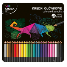 DERFORM Kidea háromszög színes ceruza FÉM DOBOZBAN- 24 db-os színes ceruza