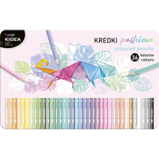 DERFORM Kidea Háromszög Színes Ceruza Fém Dobozban - Pasztell - 36 db-os (449220) színes ceruza