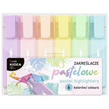 DERFORM Kidea pasztell szövegkiemelő - 6 db-os filctoll, marker