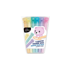 DERFORM Kidea pasztell szövegkiemelő - 6 db-os - Macik (FKM6KKA) filctoll, marker