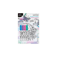 DERFORM Kidea színezhető üvegmatrica (WIPWKA) kreatív és készségfejlesztő