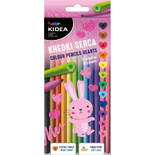DERFORM Kidea Szív Alakú Színes Ceruza - 12 Db-os (KS12KKA) (KS12KKA) színes ceruza
