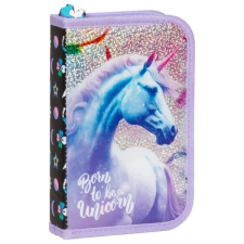 DERFORM Unikornisos kihajtható tolltartó felszerelt - To be unicorn tolltartó