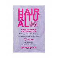 Dermacol Hair Ritual No More Yellow Mask hajpakolás 15 ml nőknek hajbalzsam