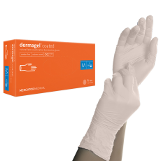 Dermagel latex púdermentes gumikesztyű M