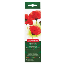 Derwent Academy Vízfesték fém dobozban - 12 színű (2301955) kréta, festék és papír