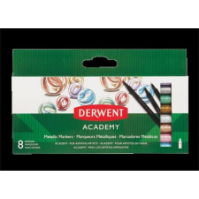 Derwent Filctoll készlet, , "Academy", 8 különböző metál szín filctoll, marker