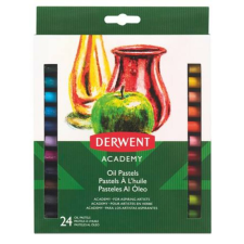 Derwent Olajpasztell kréta, DERWENT Academy, 24 különböző szín (E2301953) kréta, festék és papír
