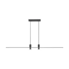  Design LED csillár (19W) fekete színű - természetes fehér világítás