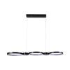  Design LED csillár (38W) fekete színű - meleg fehér