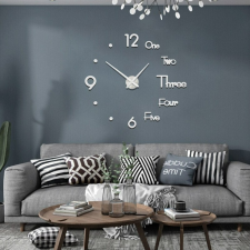 Design-os óra ezüst falióra